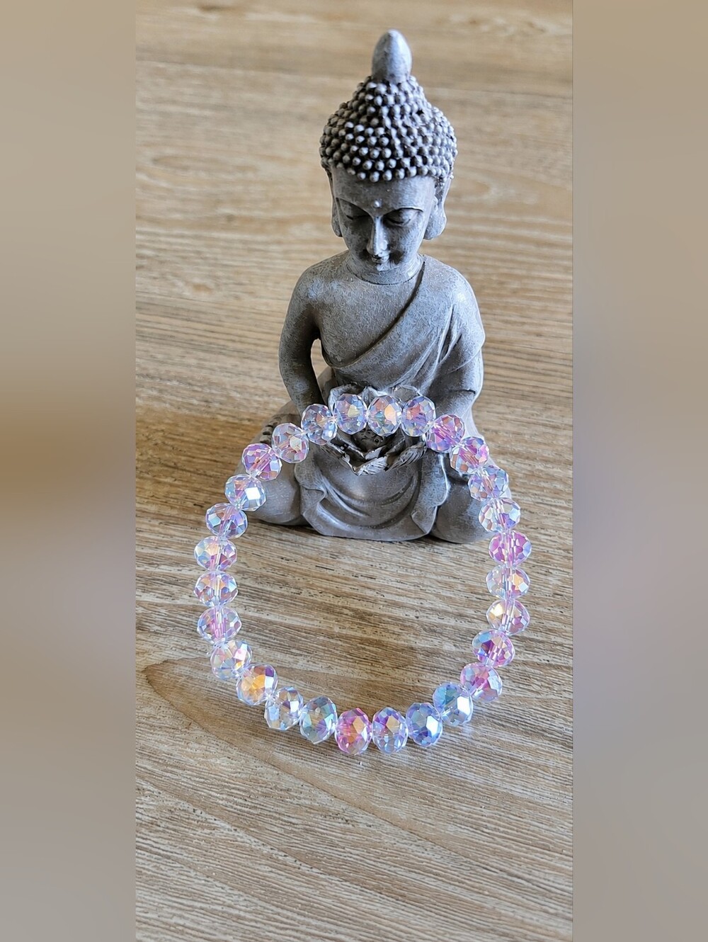 ✨ Iridescent Briolette Beaded Bracelet ✨
